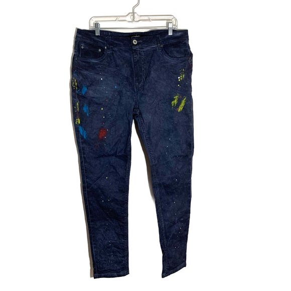 Se'Renade Died Paint Splattered Pants Size 36 - Picture 1 of 16